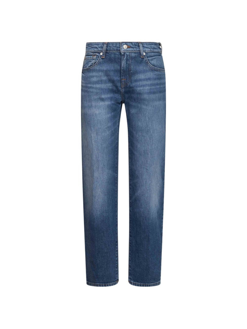 Blue Straight High Rise Jeans 1