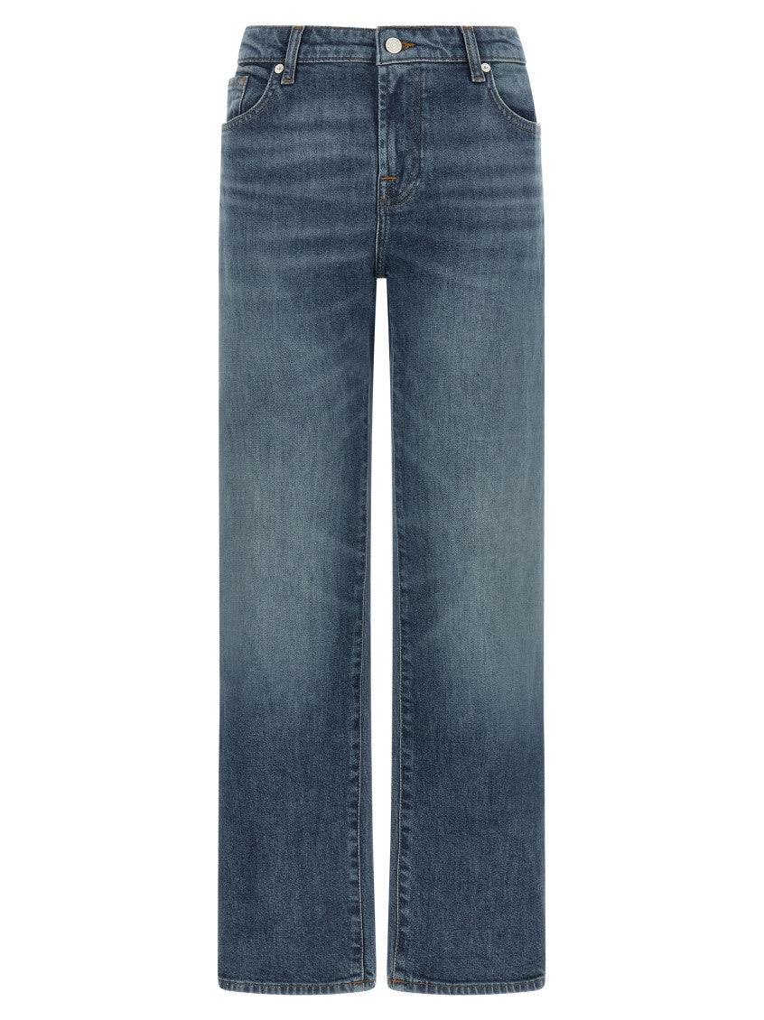 Blue Straight High Rise Jeans 1