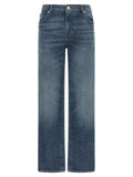 Blue Straight High Rise Jeans 1