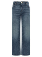 Blue Straight High Rise Jeans 1