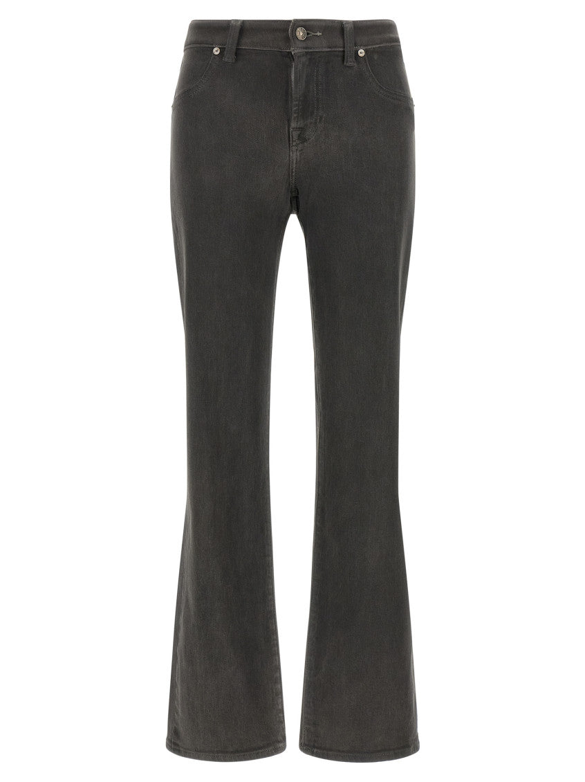 Dark Grey Mid Rise Jeans 1