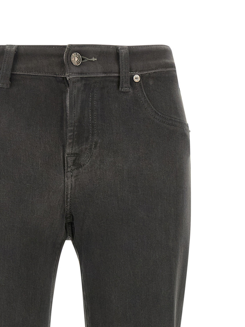 Dark Grey Mid Rise Jeans 3