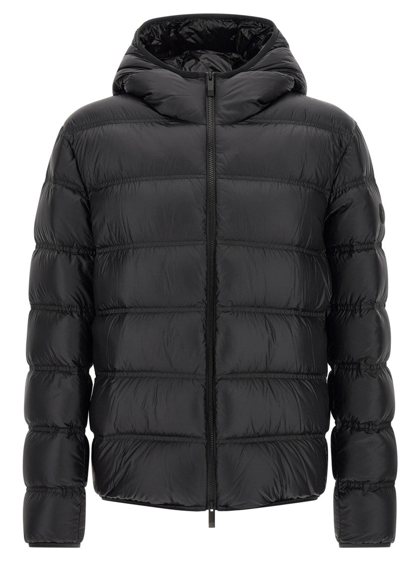 Black Hooded Down Jacket 1