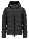 Black Hooded Down Jacket 1