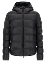 Black Hooded Down Jacket 1