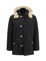 Black Hooded Down Jacket 1