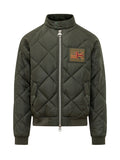 Olive Mandarin Collar Jacket 1