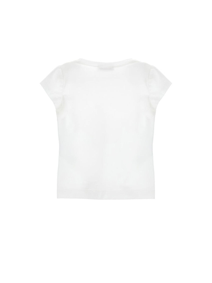 Girls White Graphic T-Shirt 2