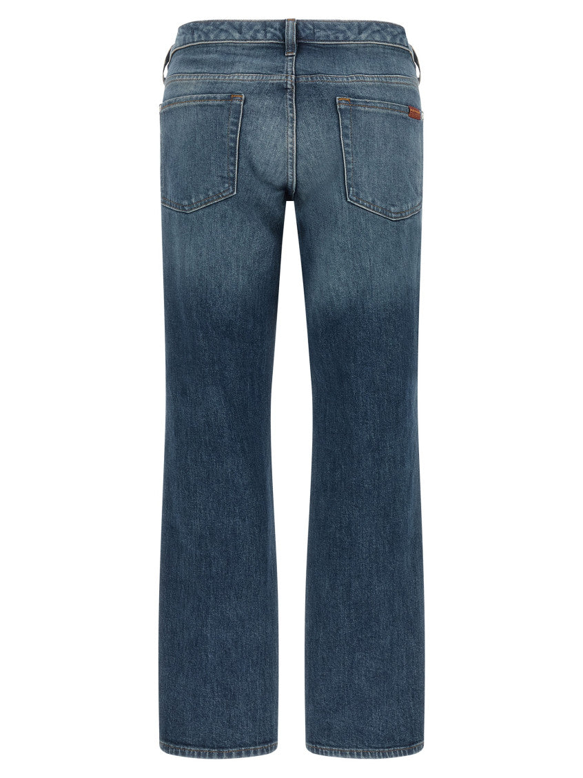 Blue Slim Low Rise Jeans 2