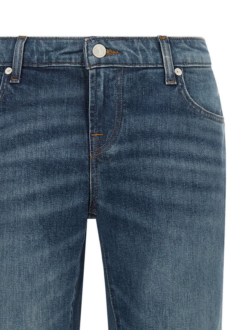 Blue Slim Low Rise Jeans 3