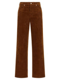 Brown Straight Mid Rise Jeans 1