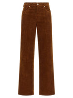 Brown Straight Mid Rise Jeans 1