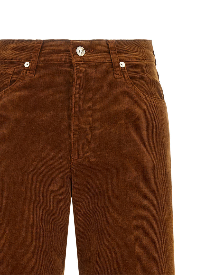 Brown Straight Mid Rise Jeans 3