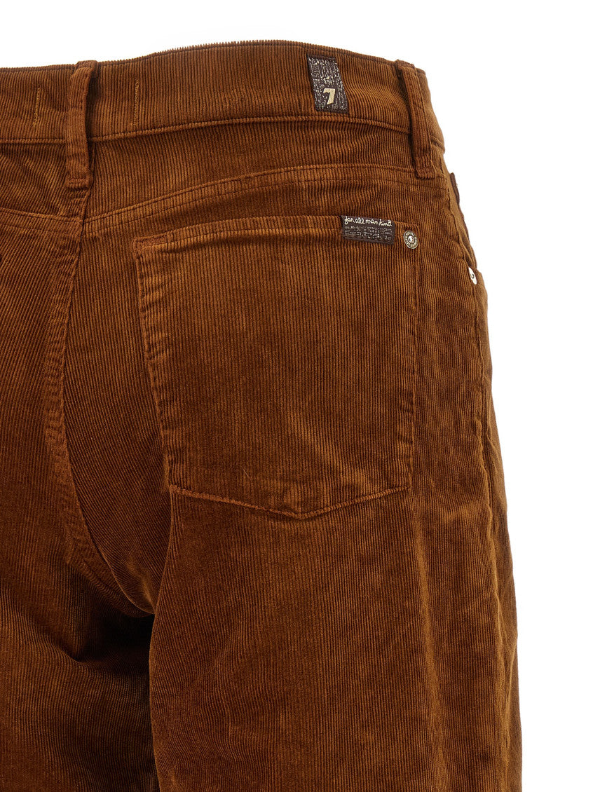 Brown Straight Mid Rise Jeans 4