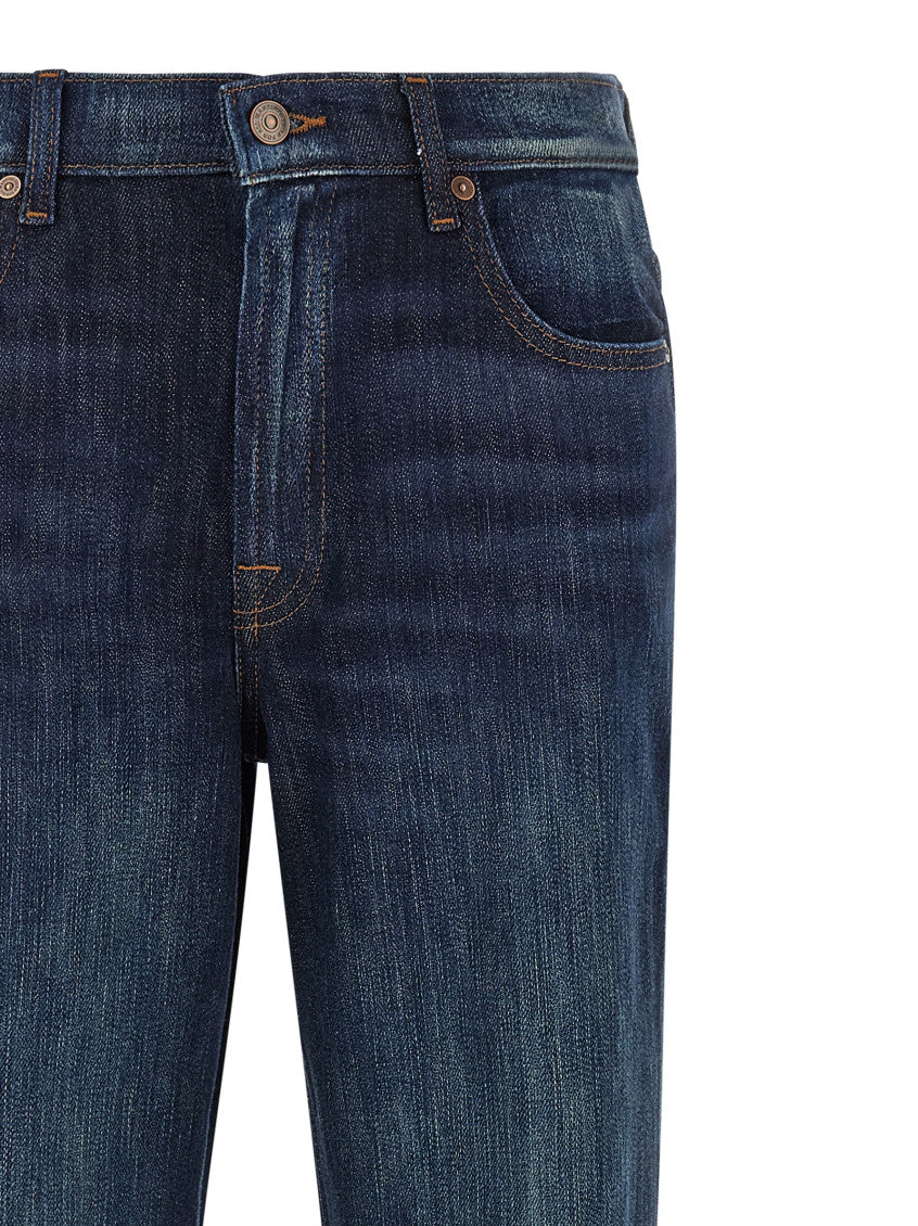 Dark Blue High Rise Jeans 3