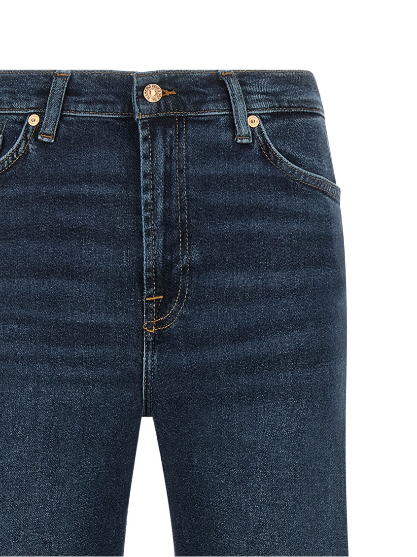 Dark Blue High Rise Jeans 3