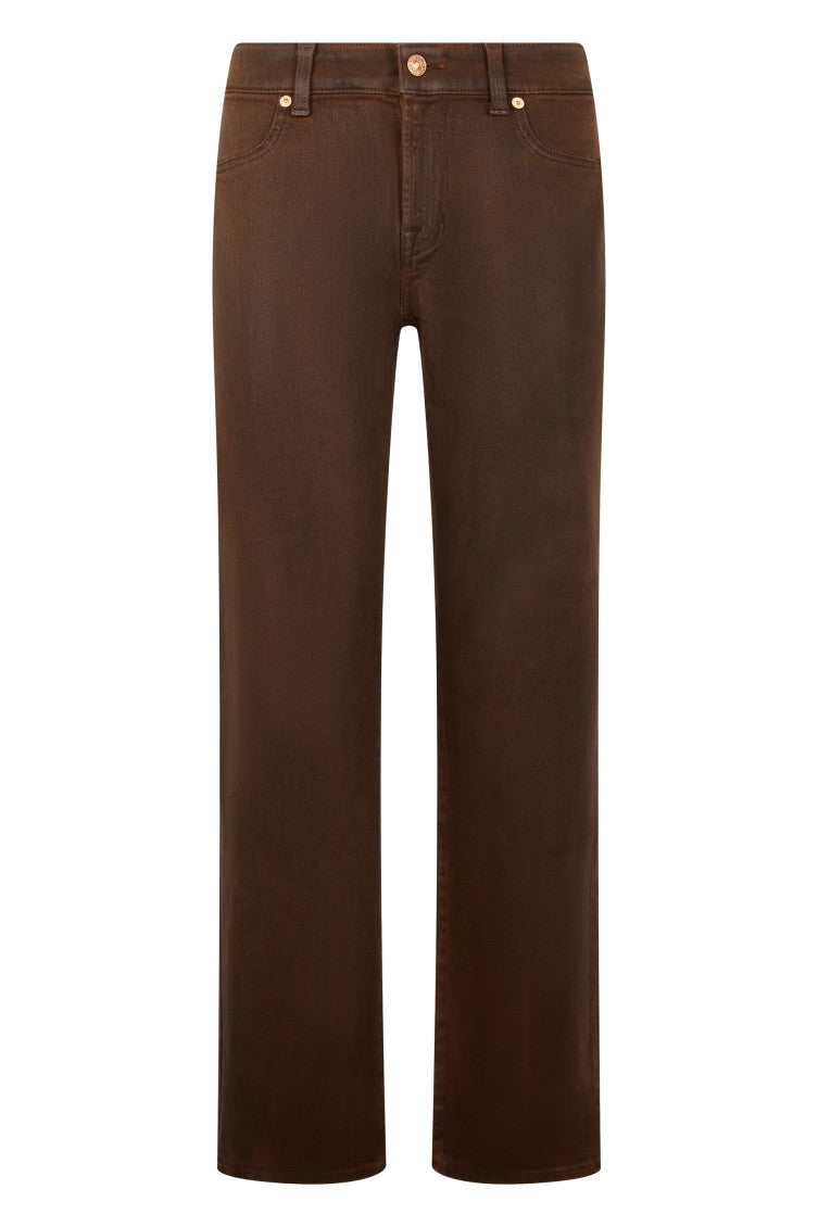 Dark Brown Mid Rise Jeans 1