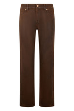 Dark Brown Mid Rise Jeans 1