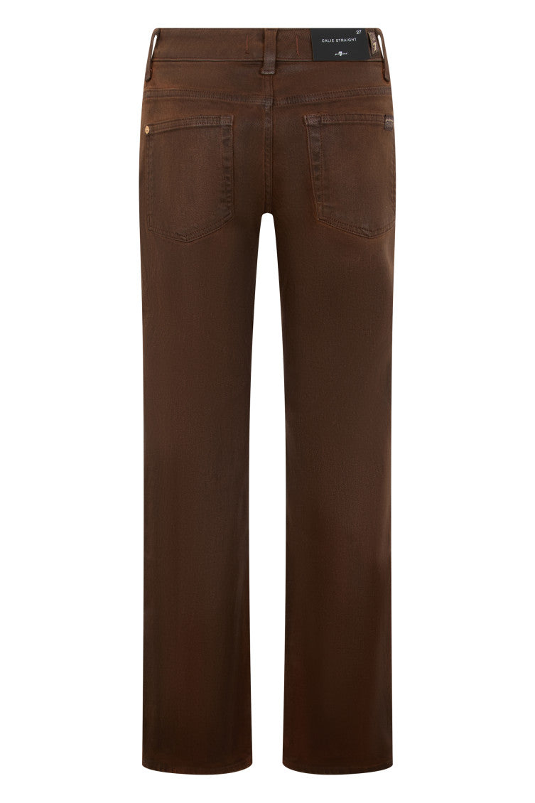 Dark Brown Mid Rise Jeans 2
