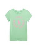 Girls Green Logo T-Shirt 1