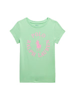Girls Green Logo T-Shirt 1