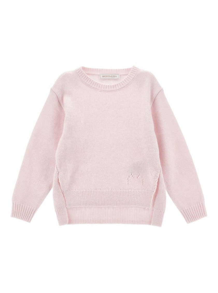 Girls Pink Knitted Sweater 1