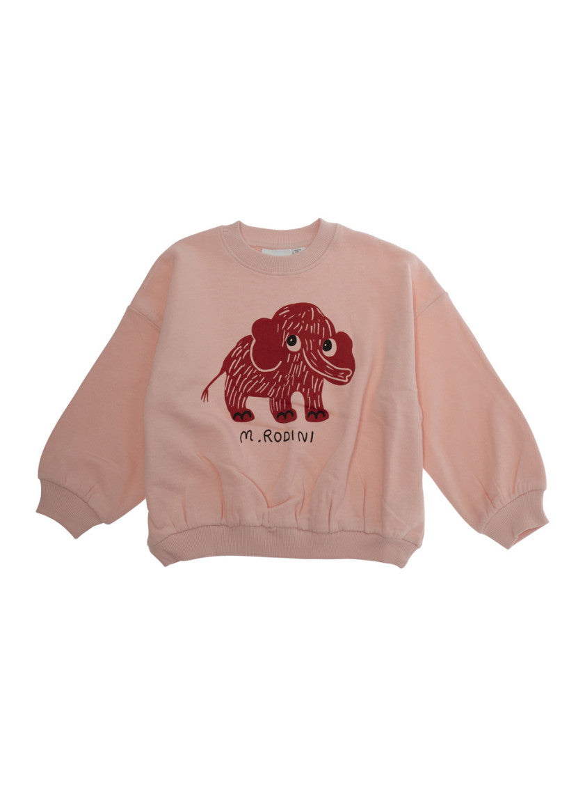 Girls Pink Crewneck Sweatshirt 1