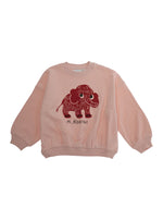 Girls Pink Crewneck Sweatshirt 1
