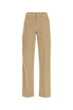 Beige Straight Mid Rise Jeans 1