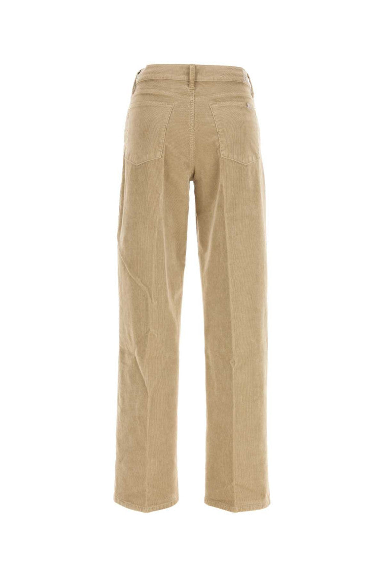 Beige Straight Mid Rise Jeans 2