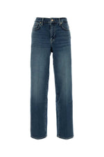 Blue Straight High Rise Jeans 1