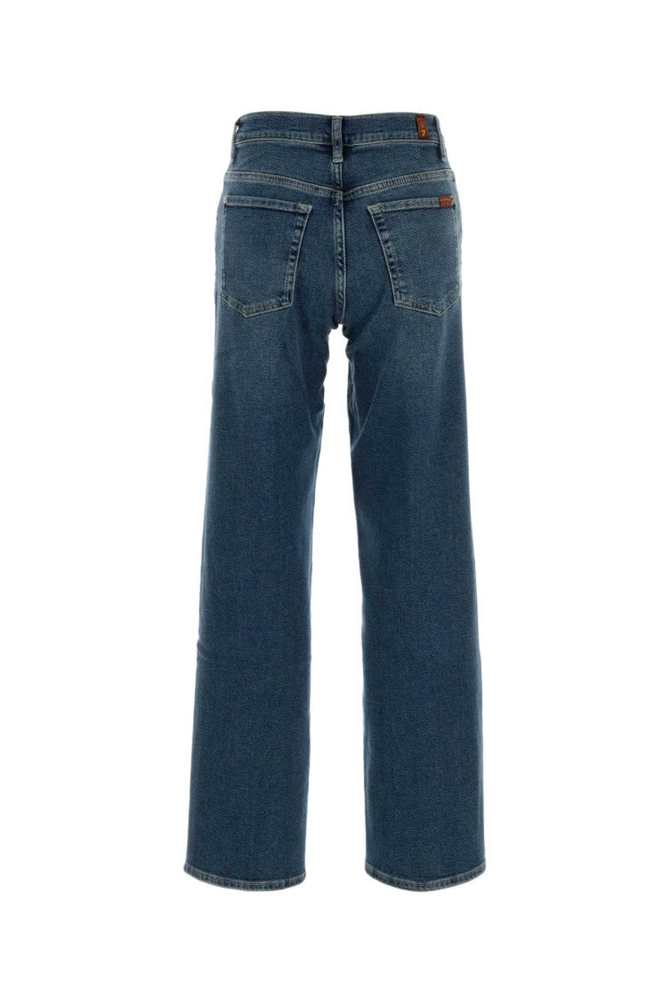 Blue Straight High Rise Jeans 2