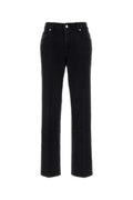 Black Straight High Rise Jeans 1