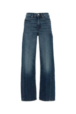 Blue Flared High Rise Jeans 1