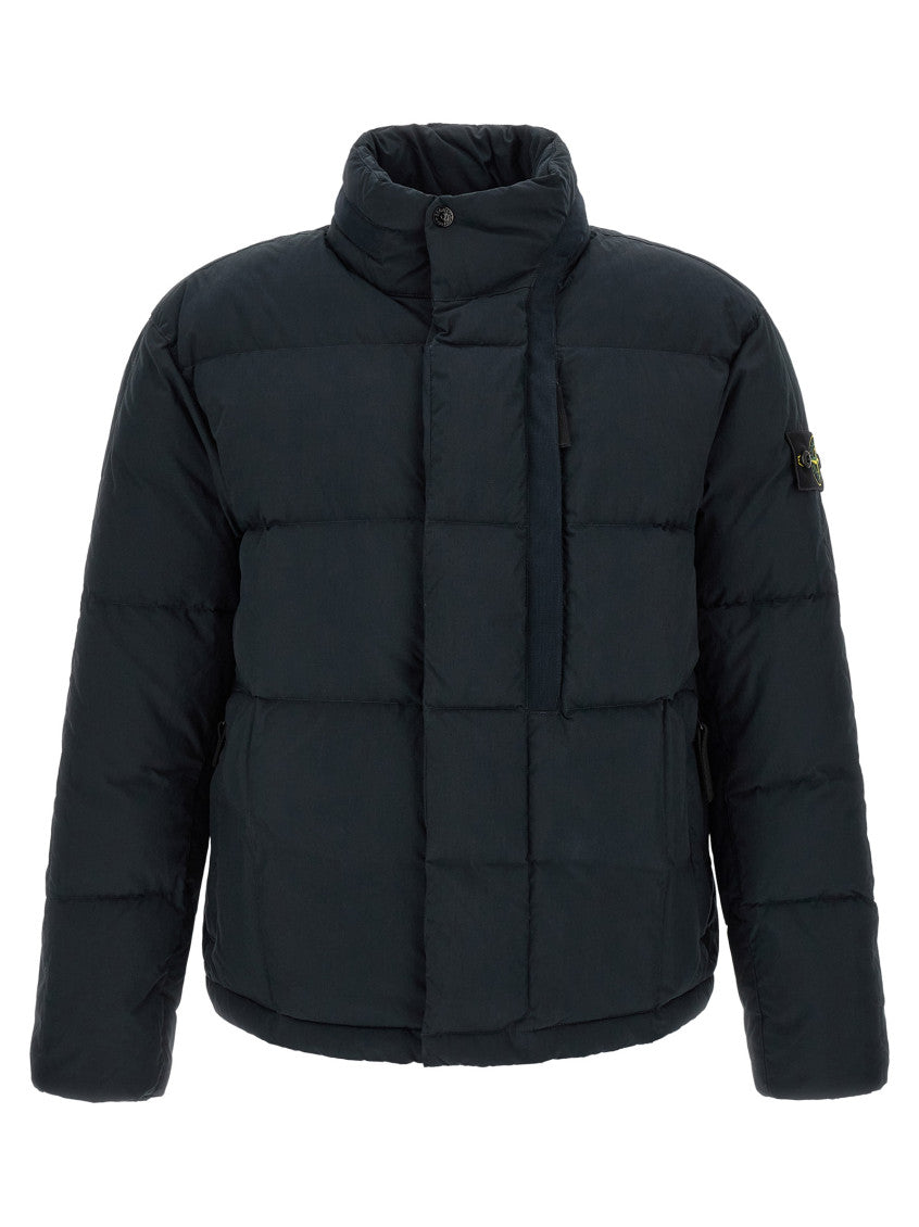 Blue Mock Collar Jacket 1