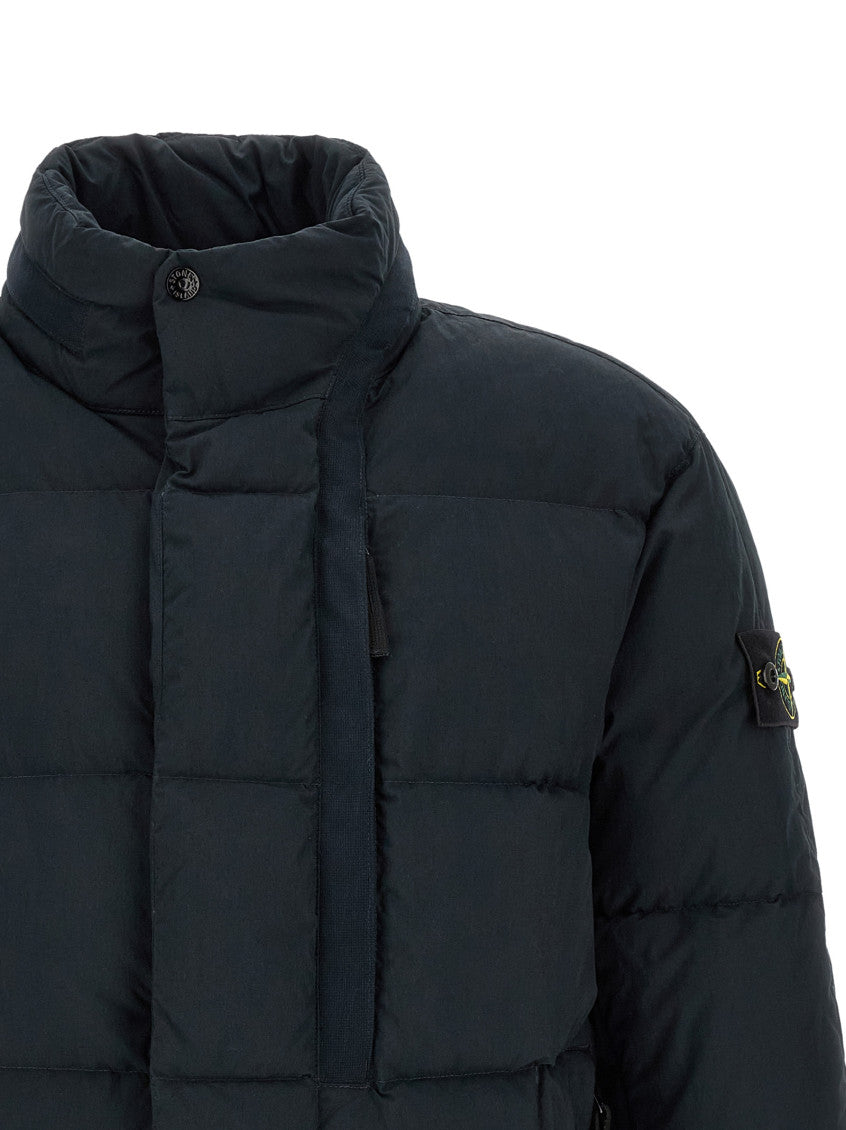 Blue Mock Collar Jacket 3