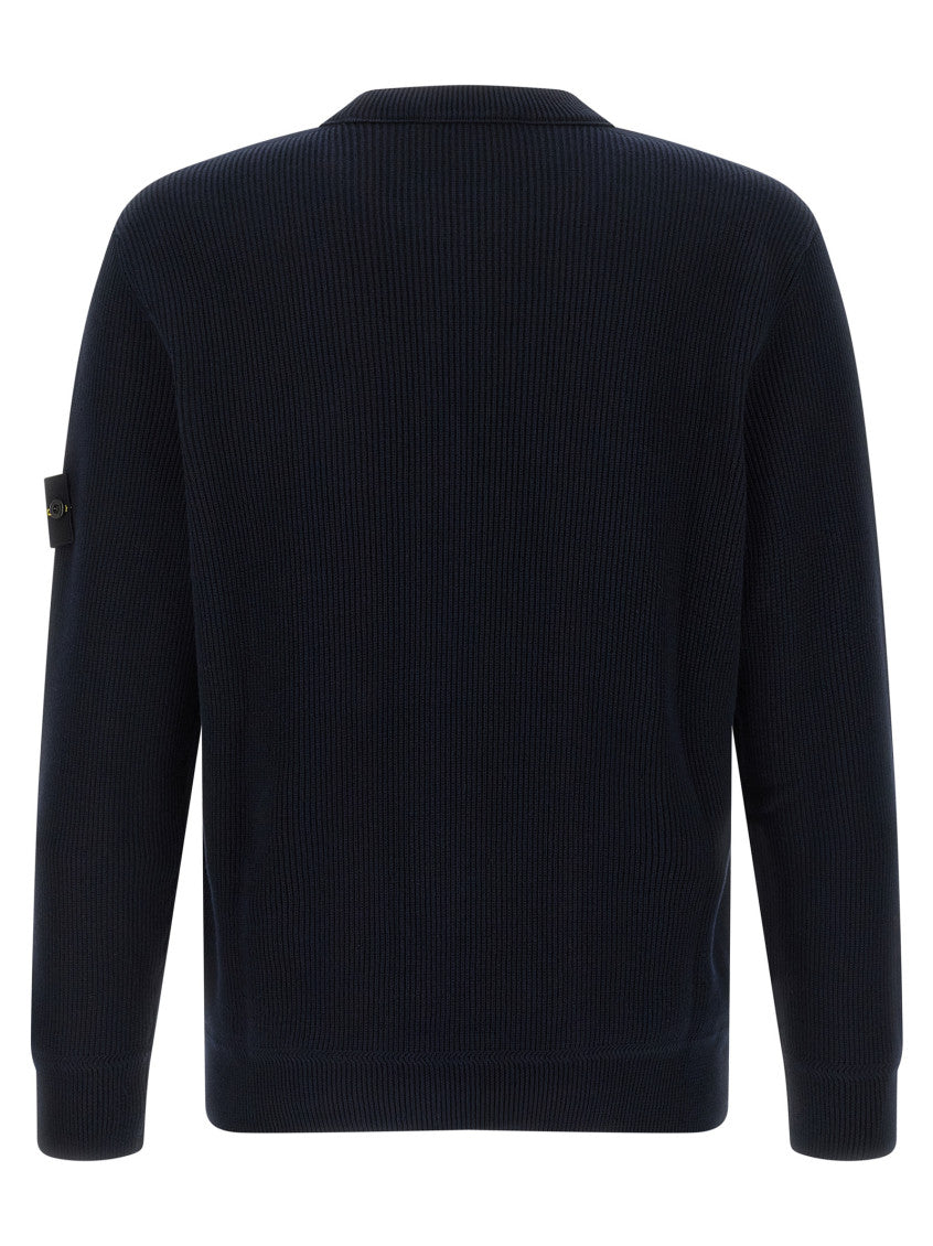 Navy Blue Relaxed Sweatshirt 2