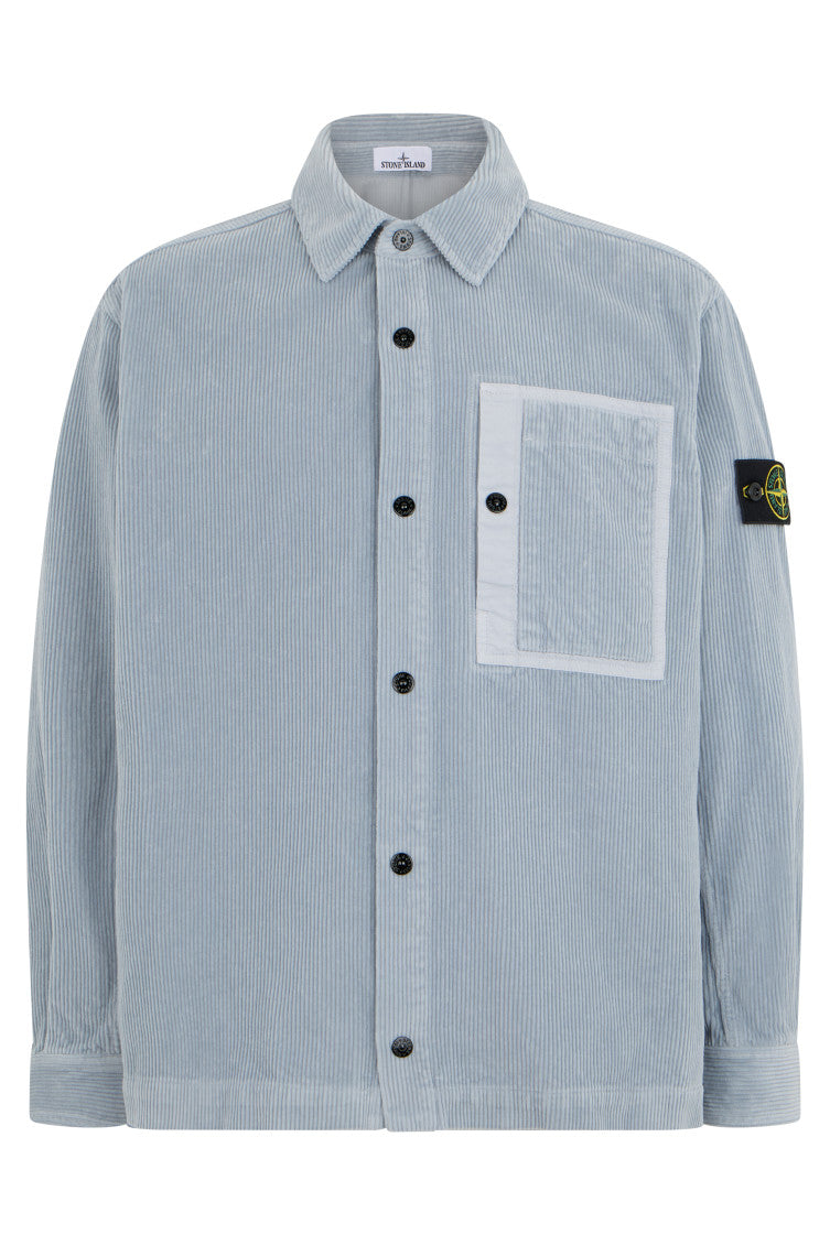 Light Blue Relaxed Overshirt 1