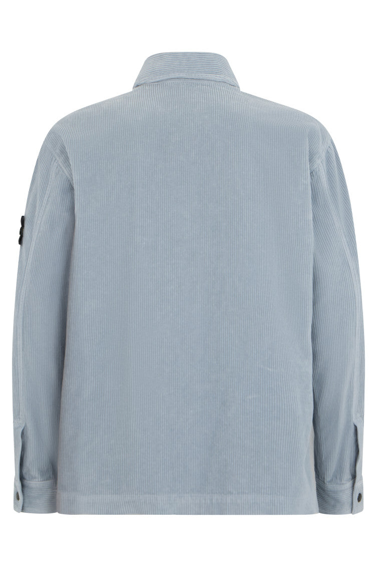 Light Blue Relaxed Overshirt 2