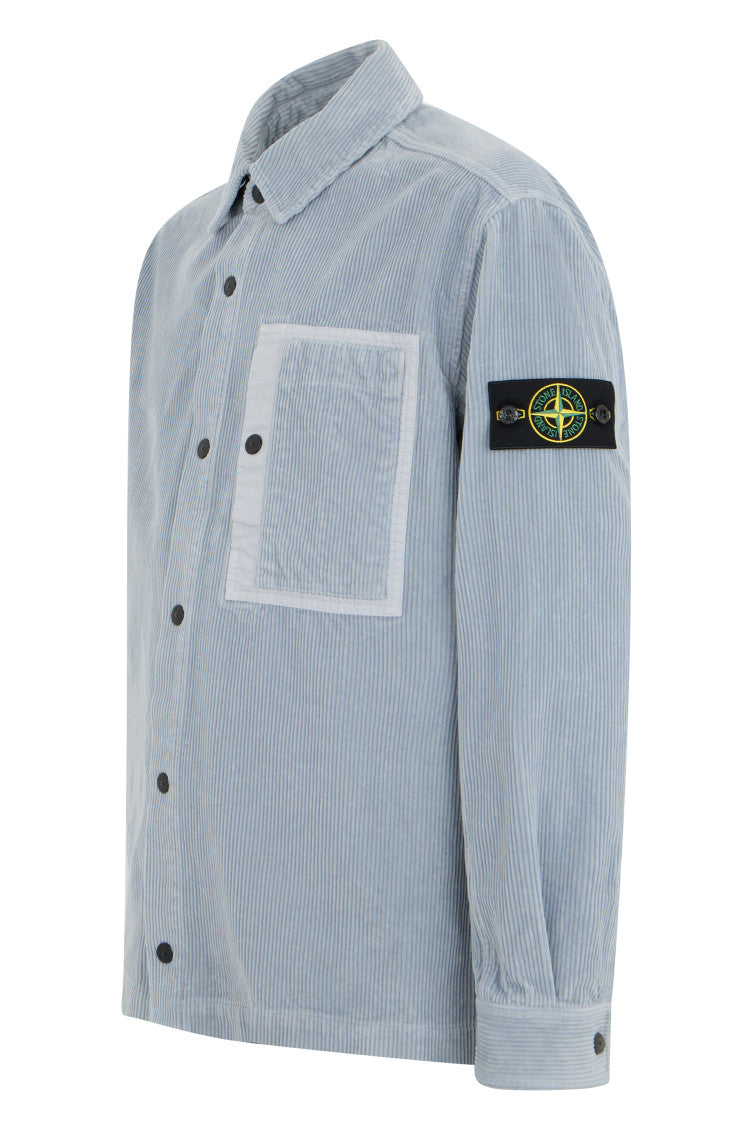 Light Blue Relaxed Overshirt 3