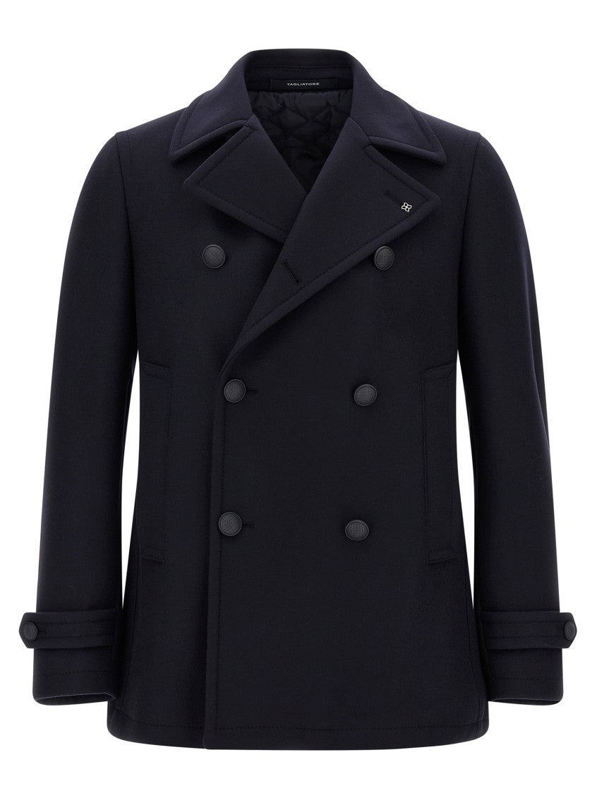 Blue Double Breasted Coat 1