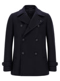 Blue Double Breasted Coat 1
