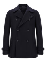 Blue Double Breasted Coat 1