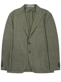 Green Peaked Lapel Blazer 1
