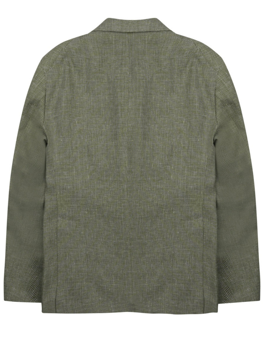 Green Peaked Lapel Blazer 2