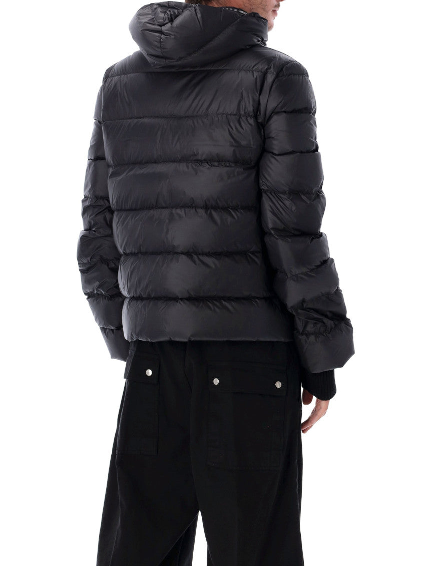Black Quilted Hood Jacket 2