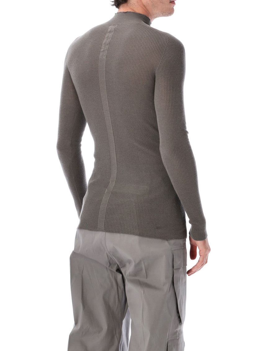 Grey Mock Collar Sweater 2