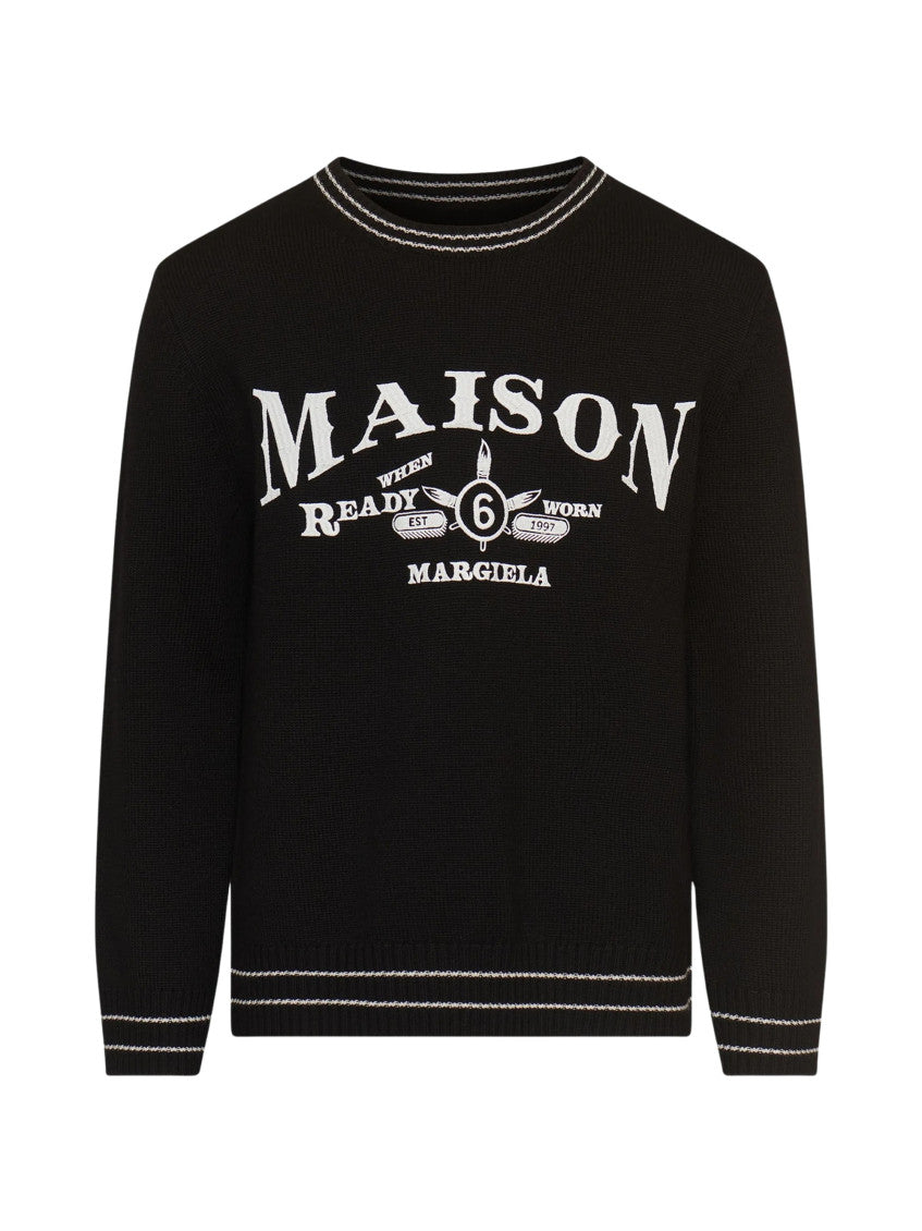 Black Crew Neck Sweater 1