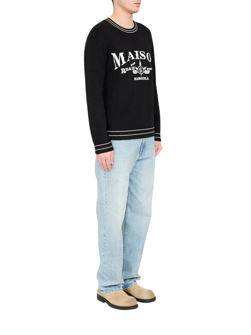 Black Crew Neck Sweater 2