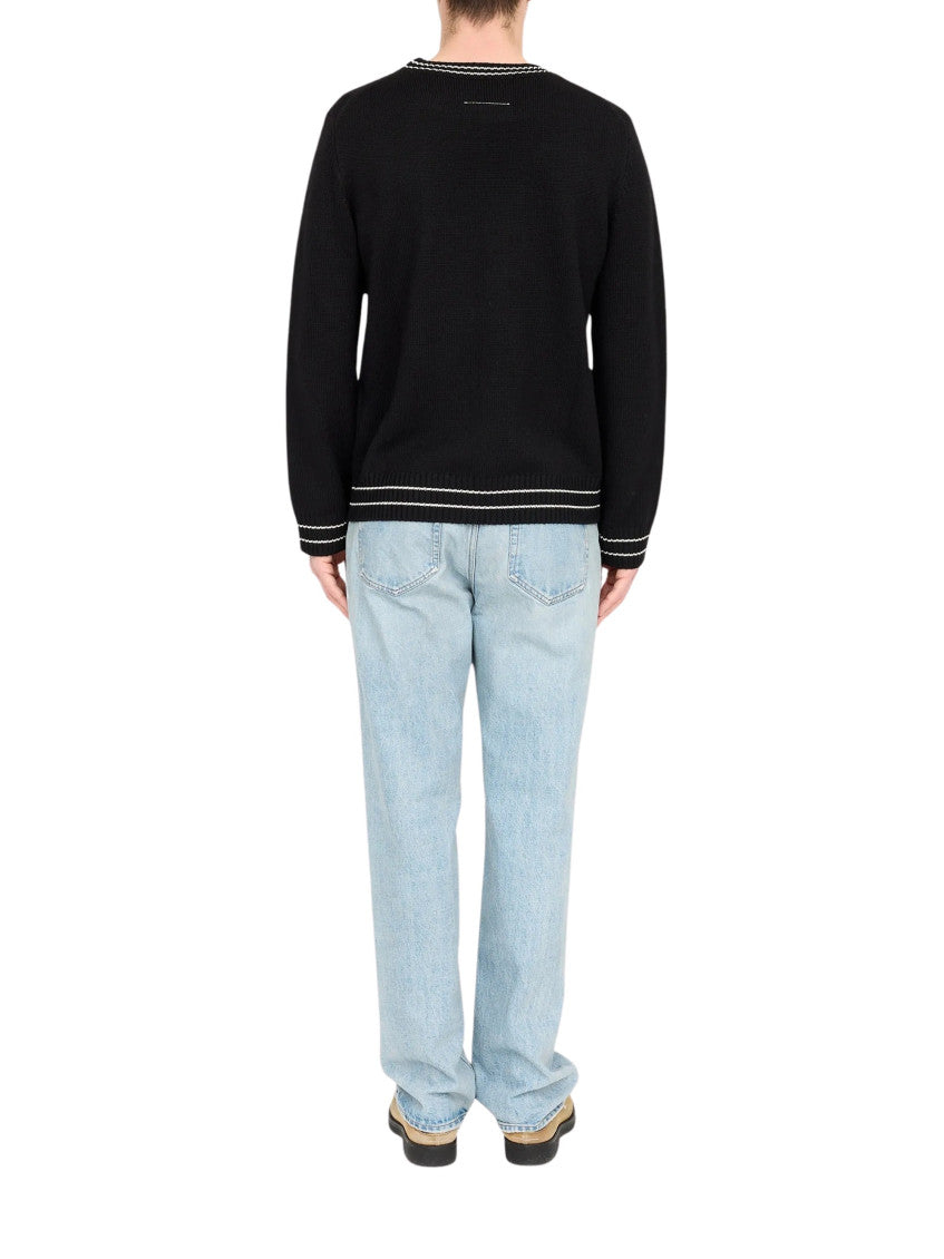 Black Crew Neck Sweater 3